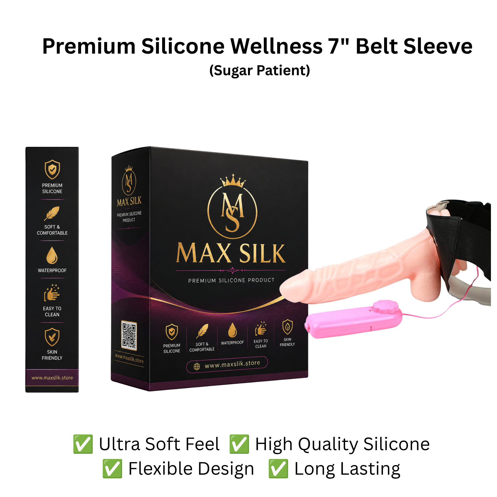 Silicone 7 inch Sleeve – Diabetic-Friendly Design