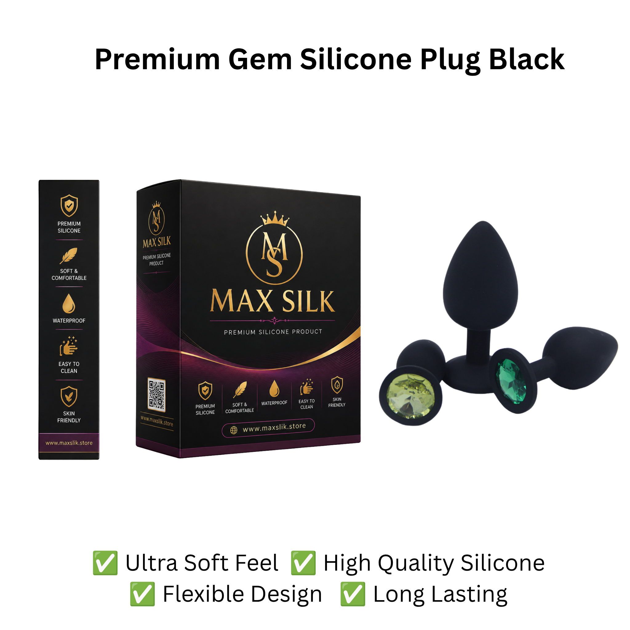 Silicone But Plug – 3-Piece Beginner Set