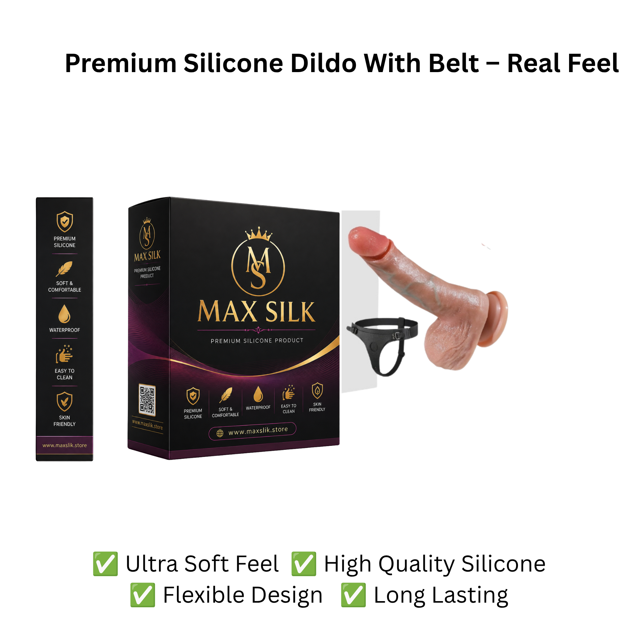 Adjustable Silicone Wellness Device with Belt – 8 Inch